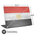 Egyptian Flag Distressed Universal Laptop 15in (12.2 x 8.8in) Skin